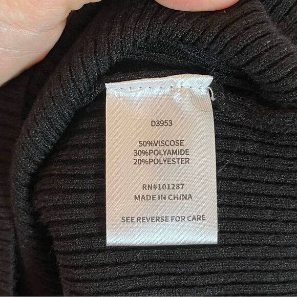 Alexia Admor Eliah Ribbed Knit Midi Sweater Dress in Black NWOT! size Medium - Picture 12 of 14